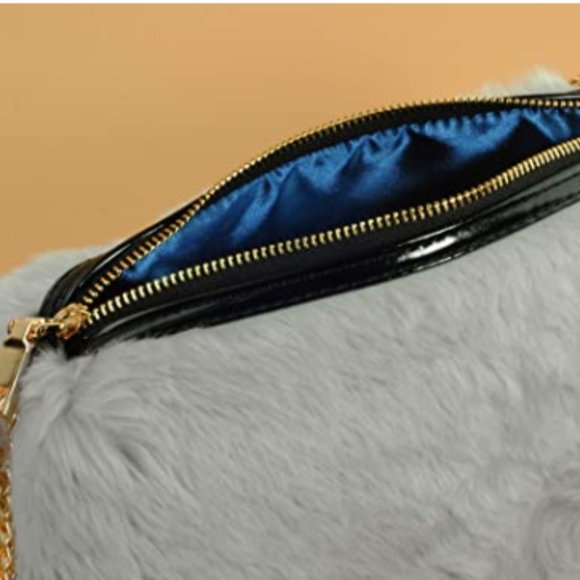Furry Crossbody Shoulder Handbag Clutch Purse